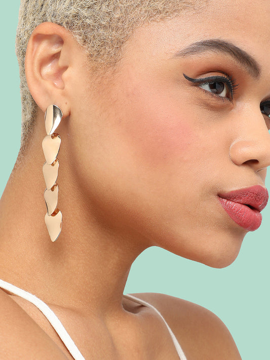 Gold Plated Party Designer Drop Earring For Women