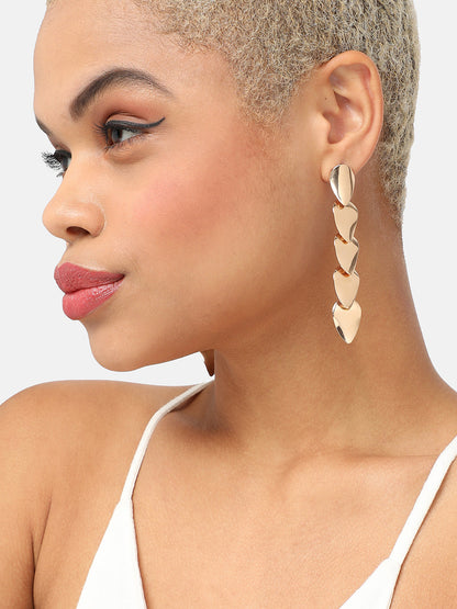 Gold Plated Party Designer Drop Earring For Women