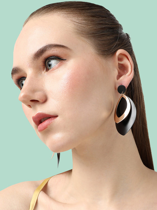 GOLD PLATED PARTY DESIGNER DROP EARRING FOR WOMEN