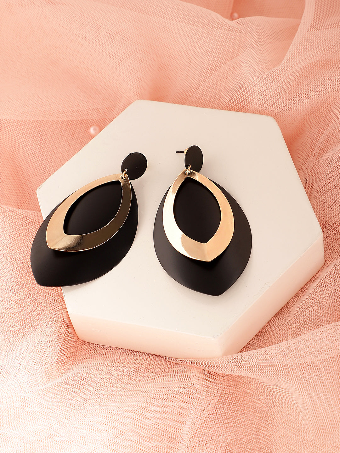 GOLD PLATED PARTY DESIGNER DROP EARRING FOR WOMEN