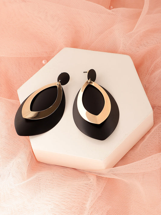 GOLD PLATED PARTY DESIGNER DROP EARRING FOR WOMEN