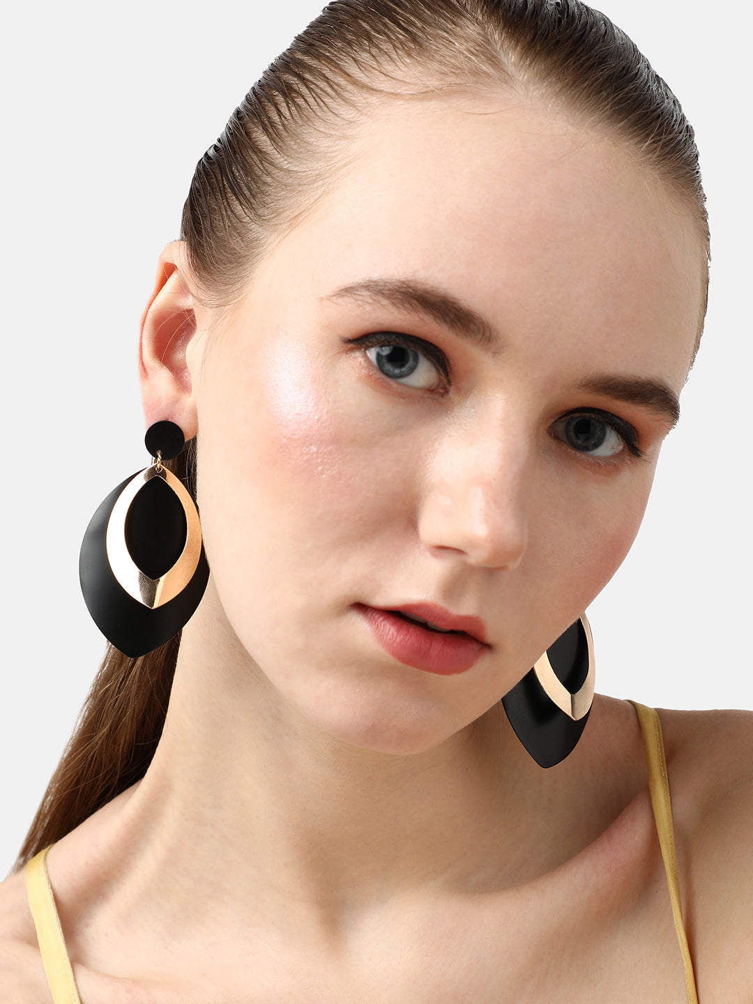 GOLD PLATED PARTY DESIGNER DROP EARRING FOR WOMEN