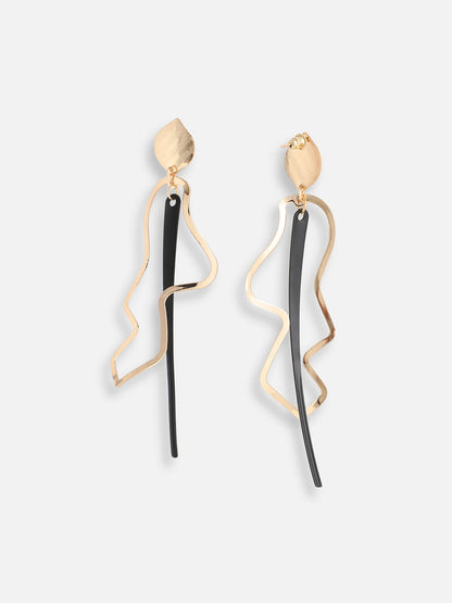 GOLD PLATED PARTY DESIGNER DROP EARRING FOR WOMEN