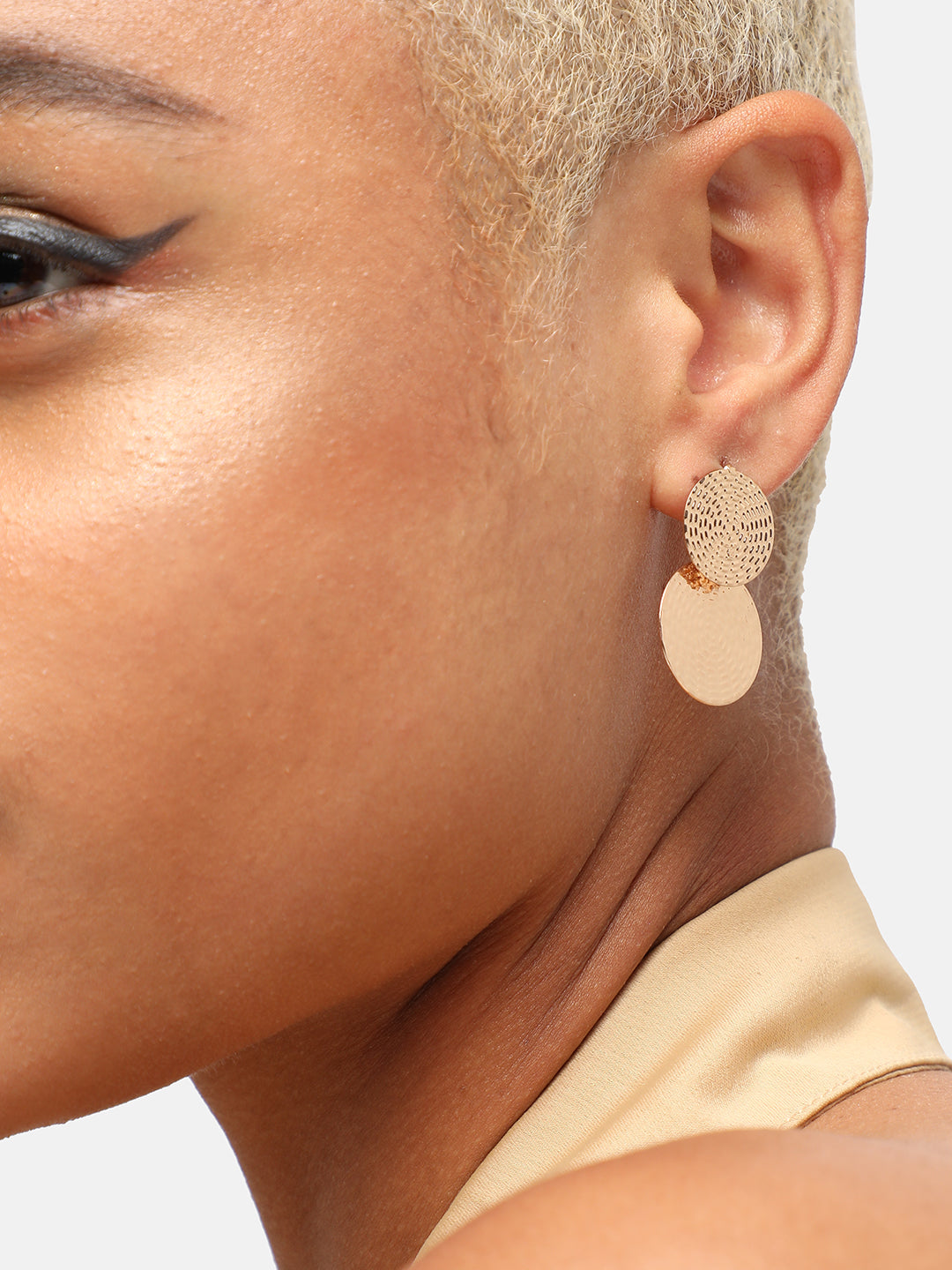 GOLD PLATED PARTY DESIGNER DROP EARRING FOR WOMEN