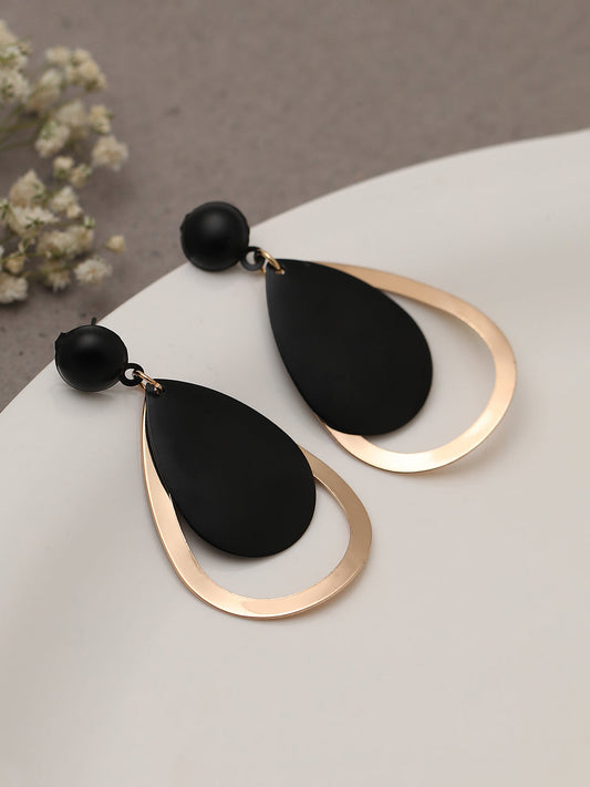GOLD PLATED PARTY DESIGNER DROP EARRING FOR WOMEN
