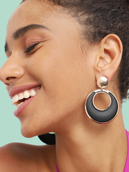 GOLD PLATED PARTY DESIGNER DROP EARRING FOR WOMEN