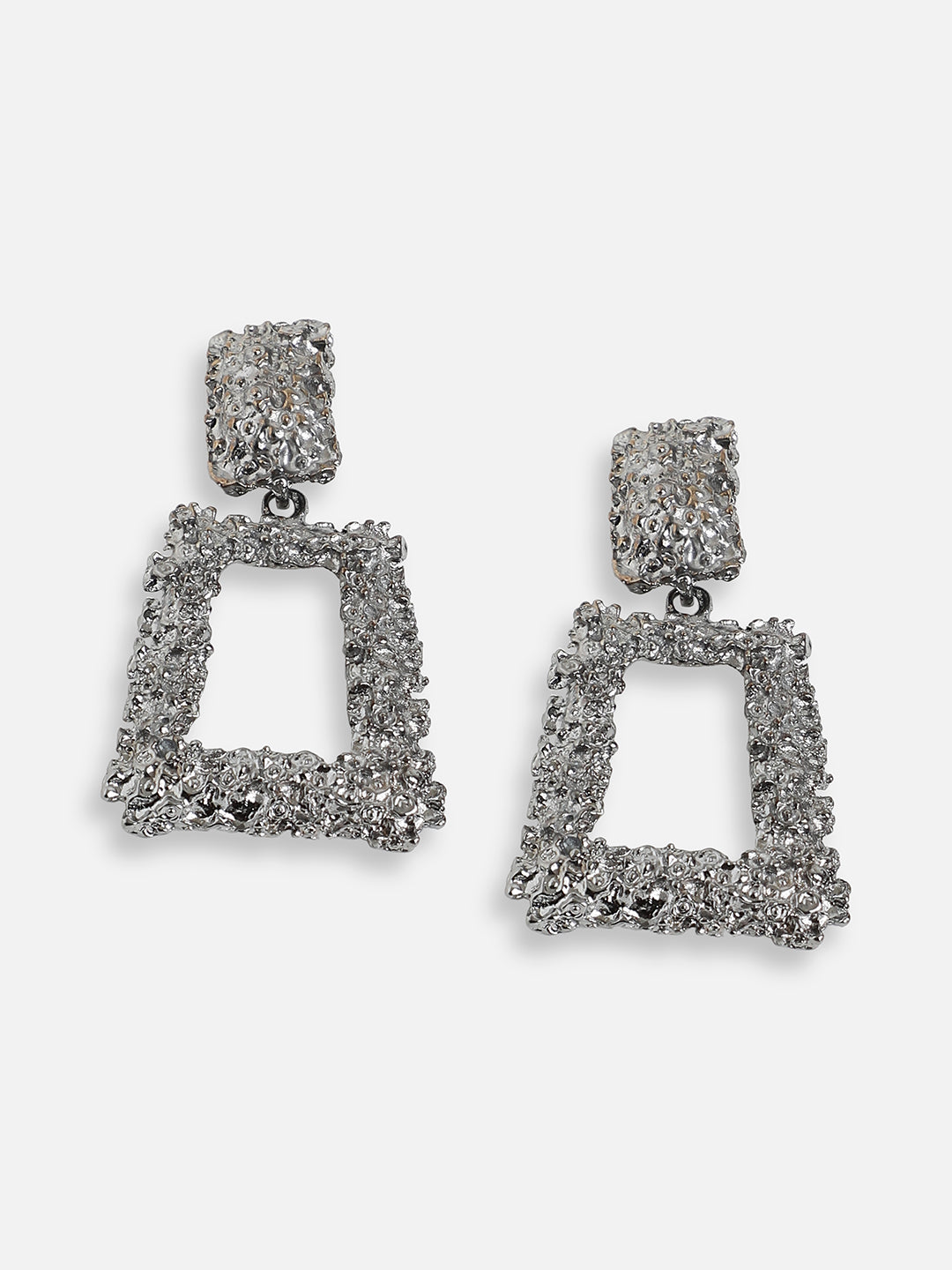 SILVER PLATED PARTY DESIGNER DROP EARRING FOR WOMEN