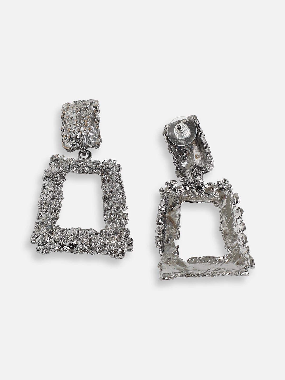 SILVER PLATED PARTY DESIGNER DROP EARRING FOR WOMEN
