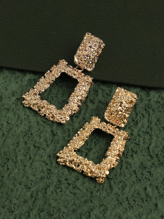 GOLD PLATED PARTY DESIGNER DROP EARRING FOR WOMEN