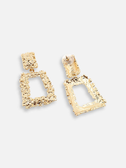 GOLD PLATED PARTY DESIGNER DROP EARRING FOR WOMEN