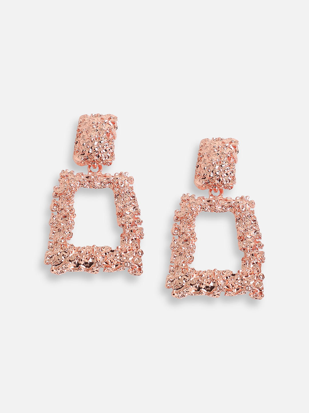 ROSE GOLD PLATED PARTY DESIGNER DROP EARRING FOR WOMEN