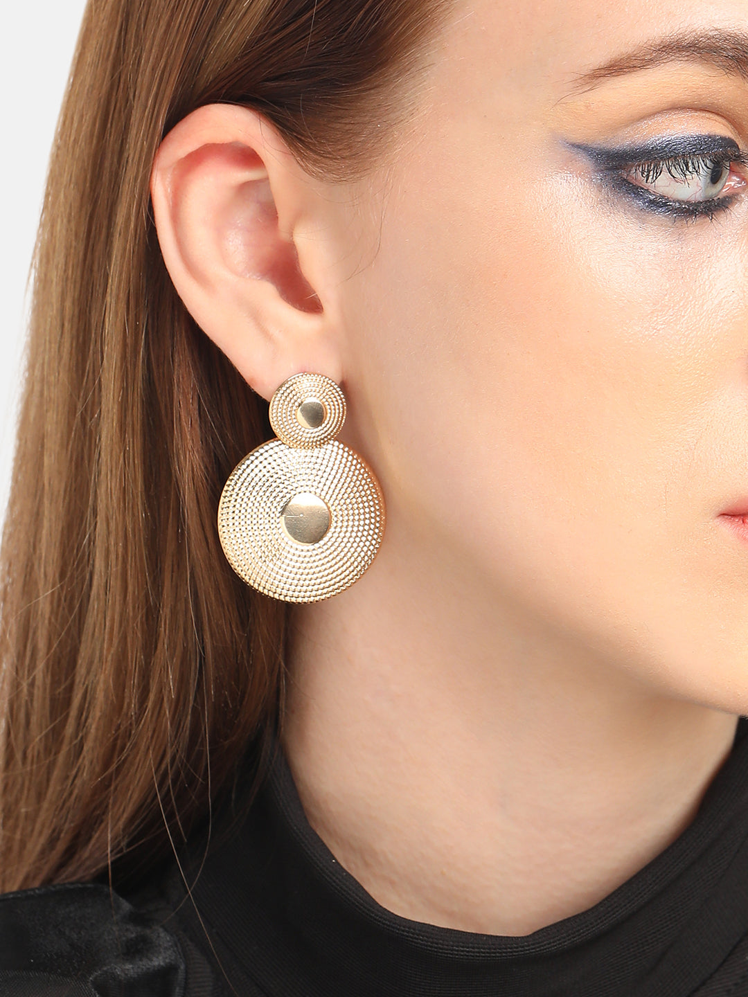 GOLD PLATED PARTY DESIGNER DROP EARRING FOR WOMEN