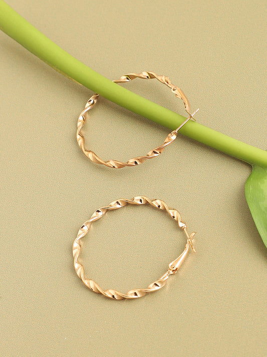 GOLD PLATED PARTY DESIGNER DROP EARRING FOR WOMEN