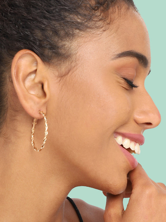 GOLD PLATED PARTY DESIGNER DROP EARRING FOR WOMEN