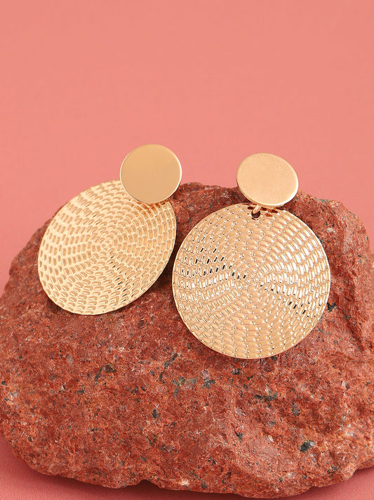 GOLD PLATED PARTY DESIGNER DROP EARRING FOR WOMEN