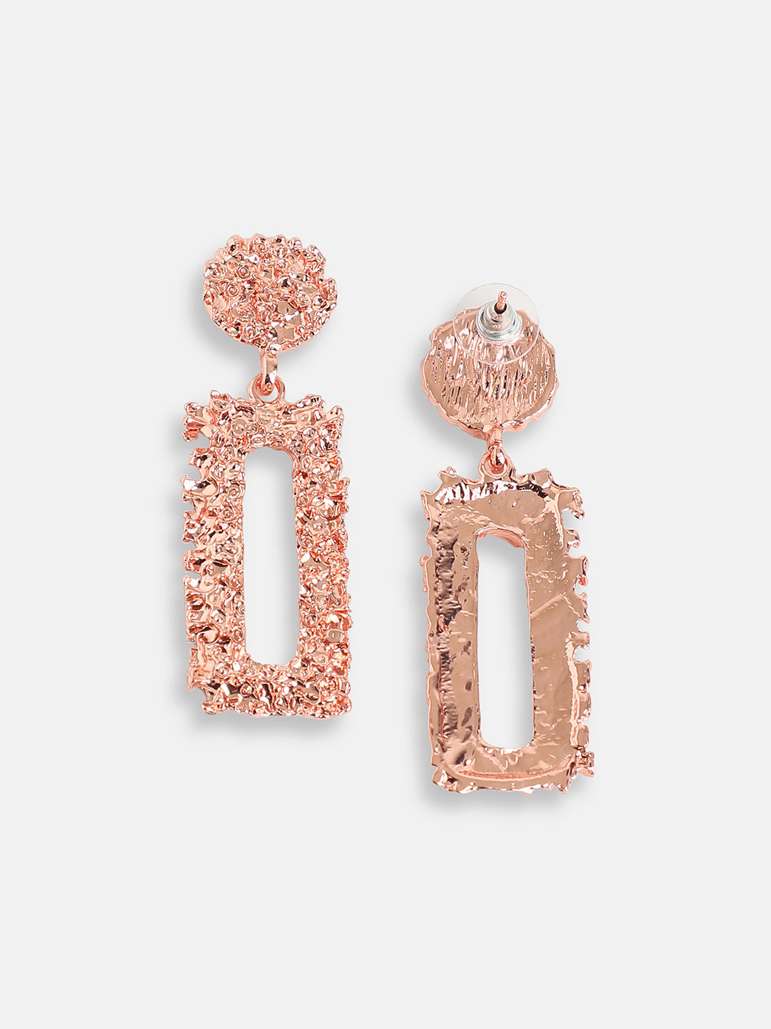 ROSE GOLD PLATED PARTY DESIGNER DROP EARRING FOR WOMEN