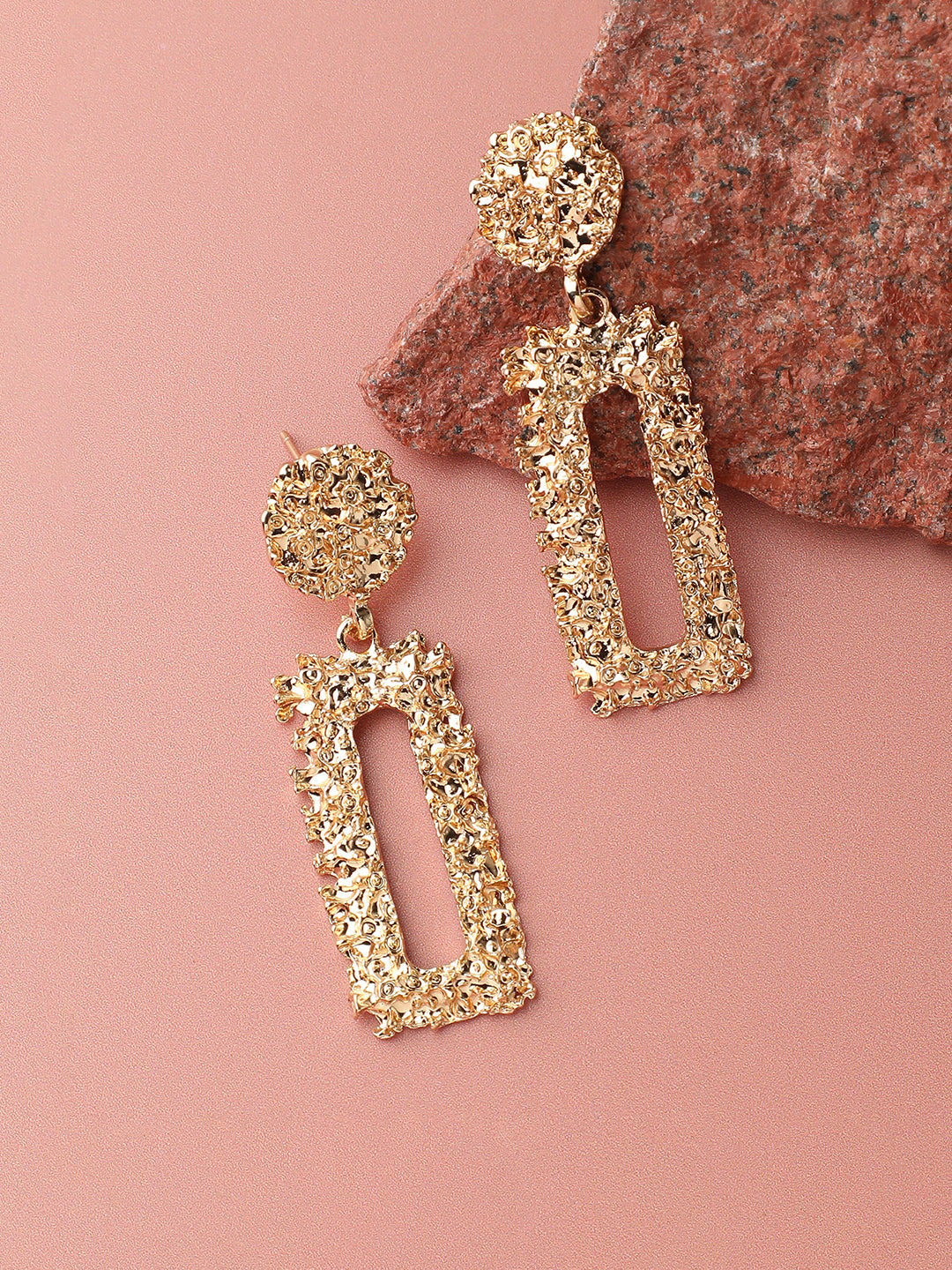 GOLD PLATED PARTY DESIGNER DROP EARRING FOR WOMEN