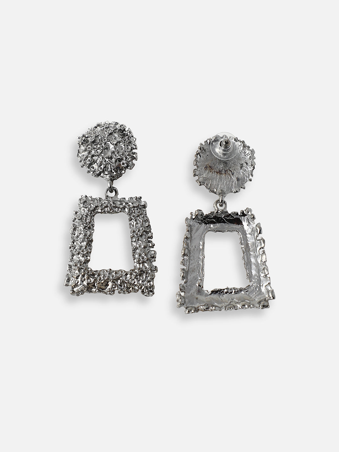 SILVER PLATED PARTY DESIGNER DROP EARRING FOR WOMEN