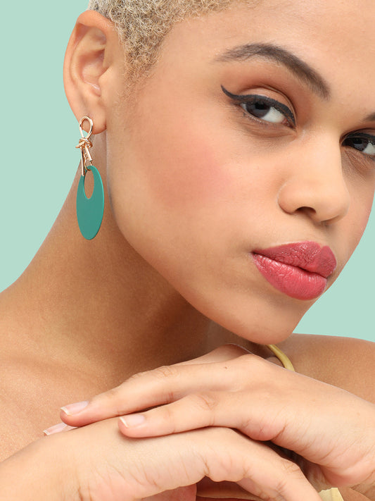 GOLD PLATED PARTY DESIGNER DROP EARRING FOR WOMEN