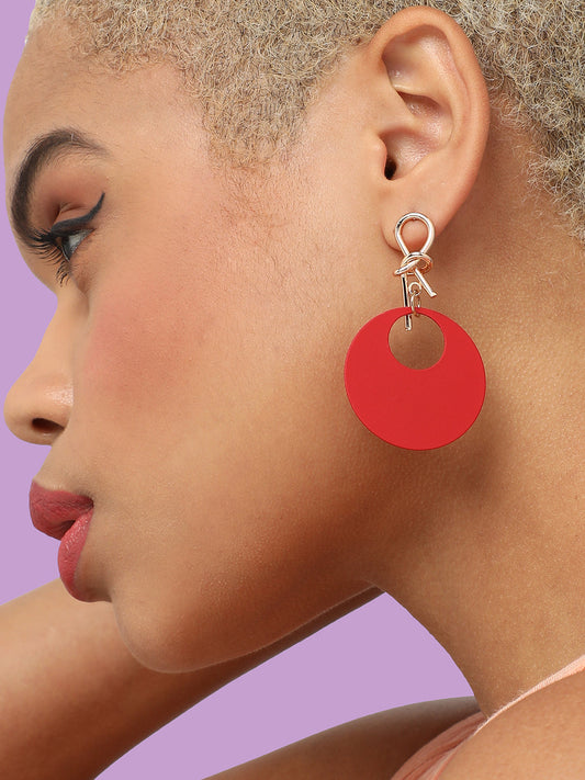 GOLD PLATED PARTY DESIGNER DROP EARRING FOR WOMEN
