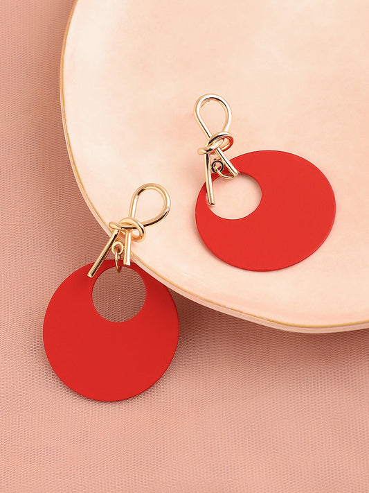 GOLD PLATED PARTY DESIGNER DROP EARRING FOR WOMEN