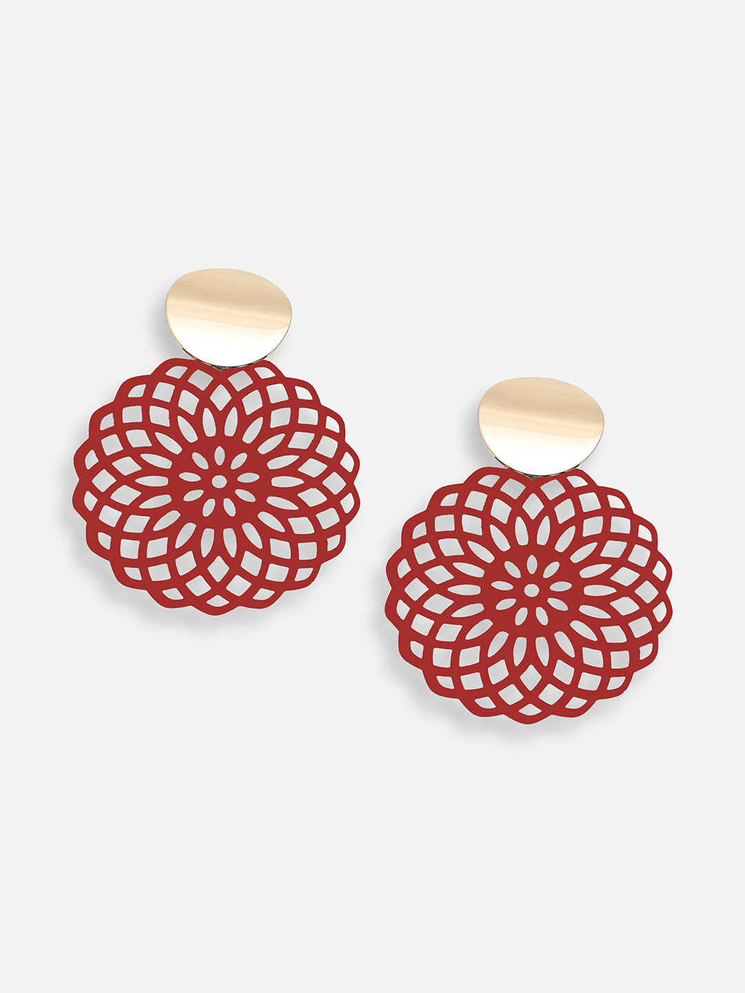 GOLD PLATED PARTY DESIGNER DROP EARRING FOR WOMEN