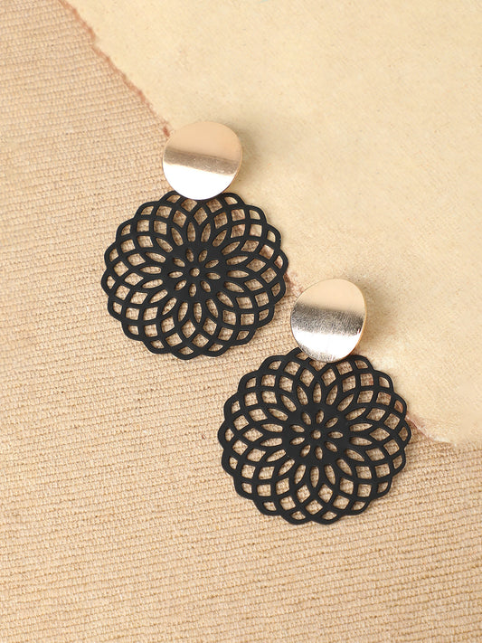 GOLD PLATED PARTY DESIGNER DROP EARRING FOR WOMEN