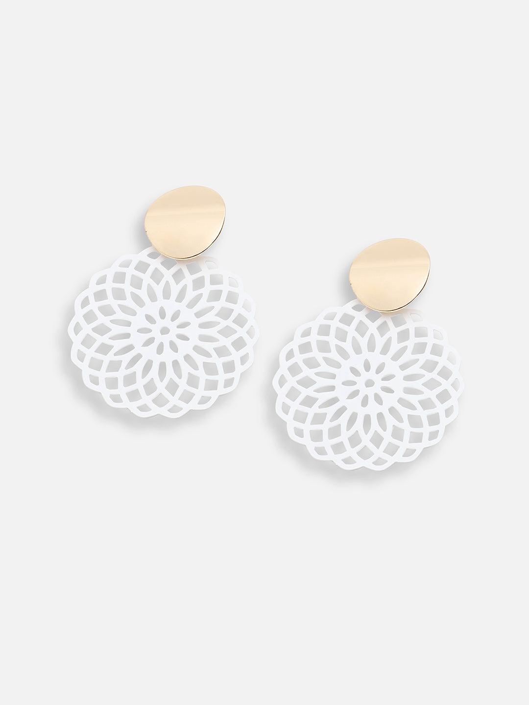 GOLD PLATED PARTY DESIGNER DROP EARRING FOR WOMEN