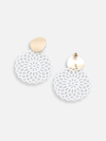 GOLD PLATED PARTY DESIGNER DROP EARRING FOR WOMEN
