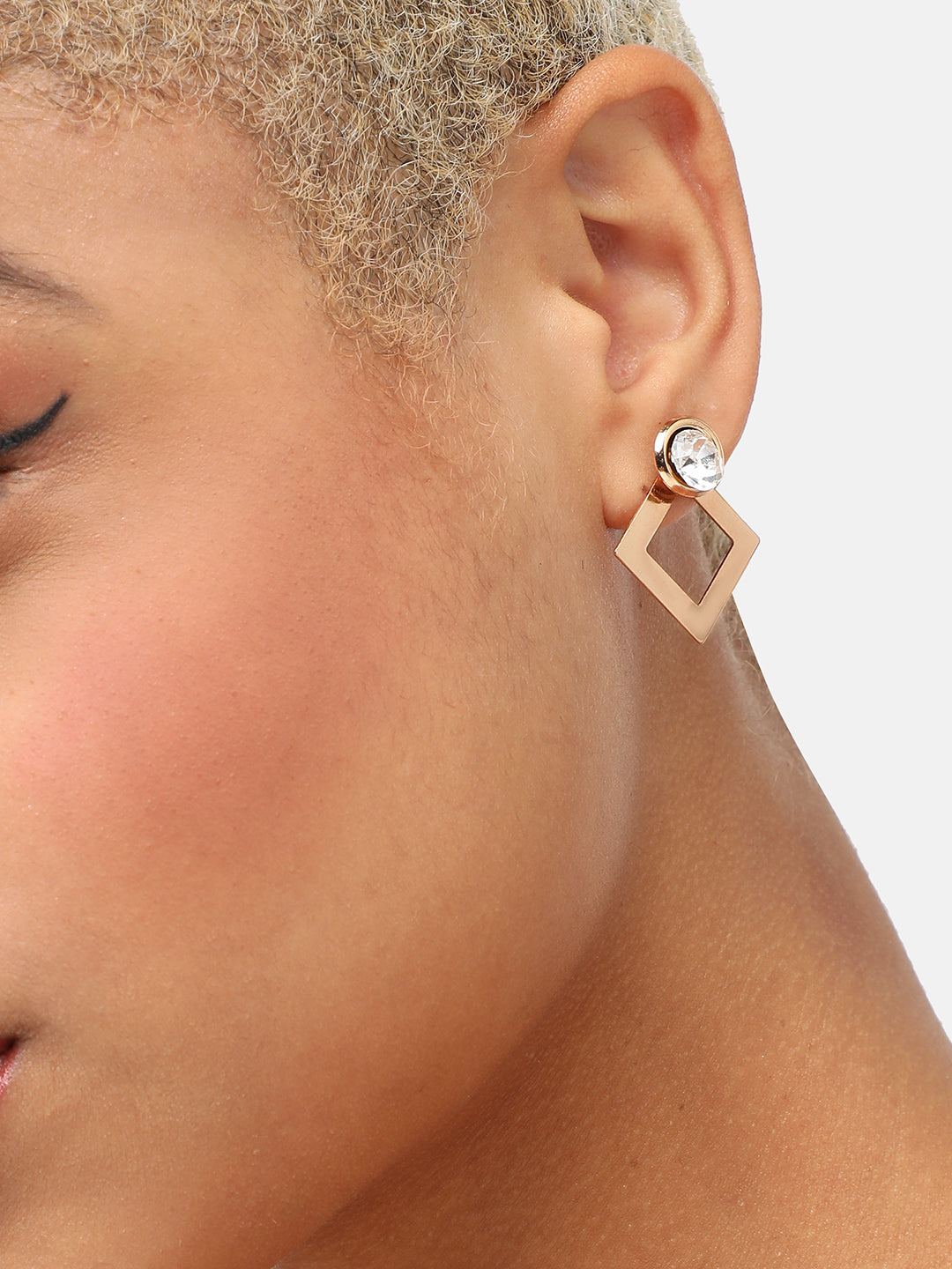 GOLD PLATED PARTY DESIGNER DROP EARRING FOR WOMEN