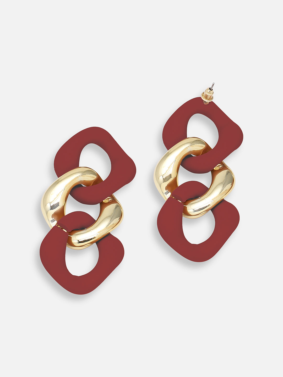 GOLD PLATED PARTY DESIGNER DROP EARRING FOR WOMEN