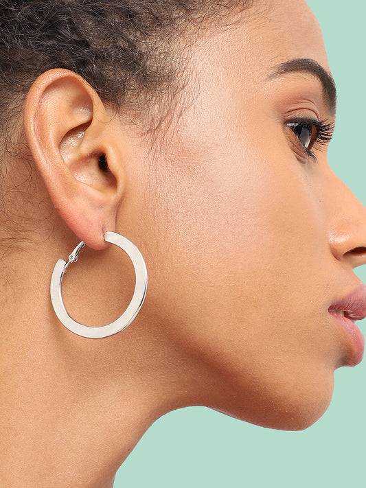 SILVER PLATED PARTY DESIGNER DROP EARRING FOR WOMEN