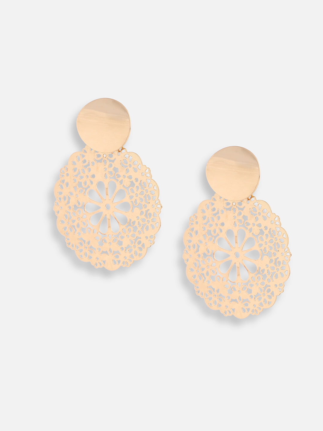 GOLD PLATED PARTY DESIGNER DROP EARRING FOR WOMEN