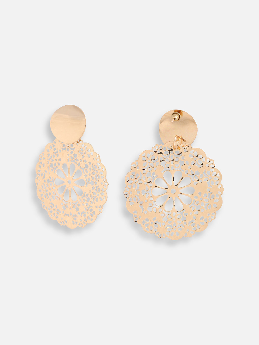 GOLD PLATED PARTY DESIGNER DROP EARRING FOR WOMEN
