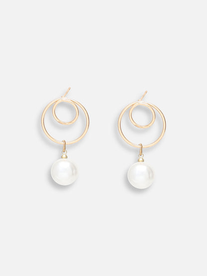 GOLD PLATED PARTY DESIGNER DROP EARRING FOR WOMEN