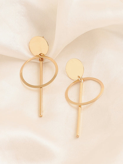 GOLD PLATED PARTY DESIGNER DROP EARRING FOR WOMEN