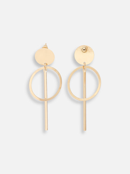 GOLD PLATED PARTY DESIGNER DROP EARRING FOR WOMEN