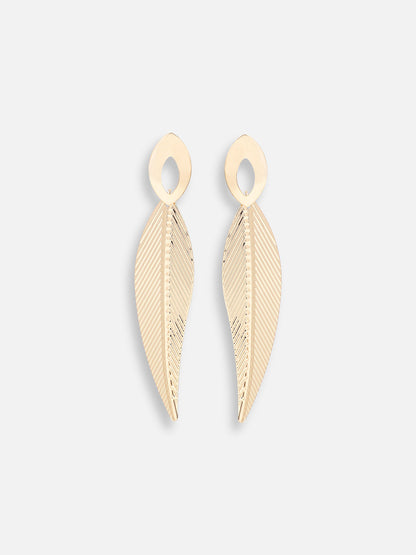 GOLD PLATED PARTY DESIGNER DROP EARRING FOR WOMEN