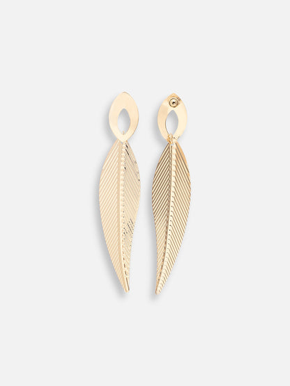 GOLD PLATED PARTY DESIGNER DROP EARRING FOR WOMEN