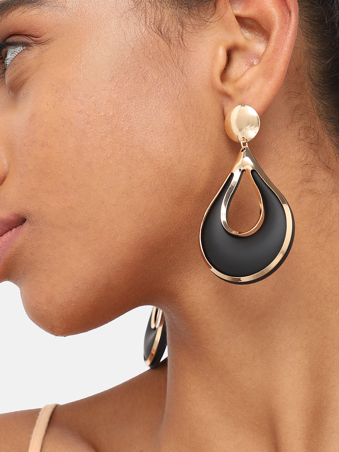 GOLD PLATED PARTY DESIGNER DROP EARRING FOR WOMEN