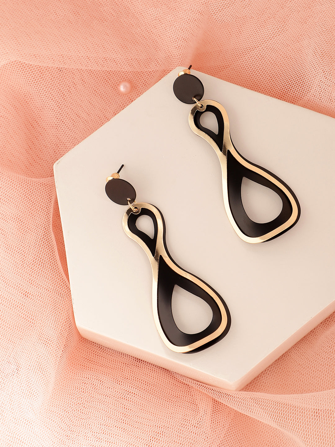 GOLD PLATED PARTY DESIGNER DROP EARRING FOR WOMEN