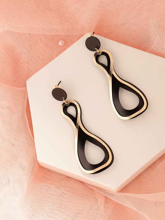 GOLD PLATED PARTY DESIGNER DROP EARRING FOR WOMEN