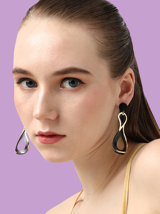 GOLD PLATED PARTY DESIGNER DROP EARRING FOR WOMEN