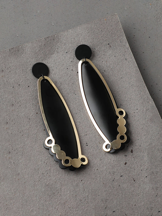 GOLD PLATED PARTY DESIGNER DROP EARRING FOR WOMEN