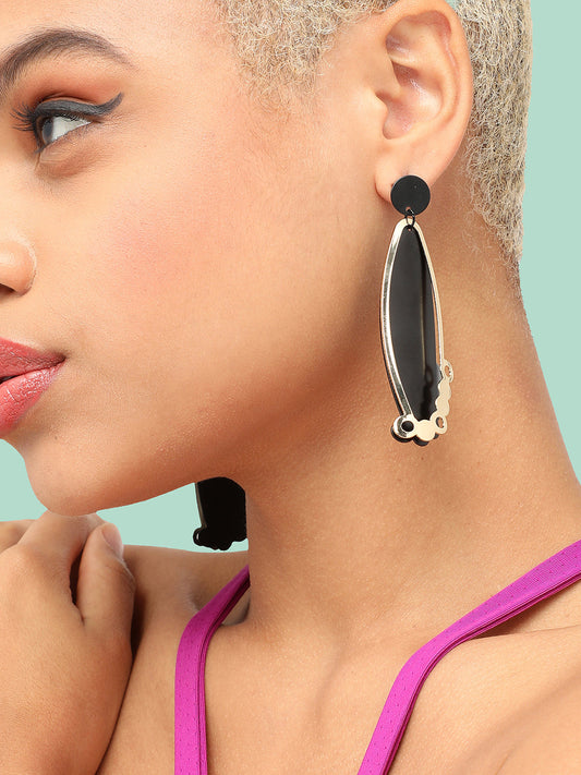 GOLD PLATED PARTY DESIGNER DROP EARRING FOR WOMEN