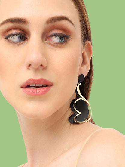 GOLD PLATED PARTY DESIGNER DROP EARRING FOR WOMEN