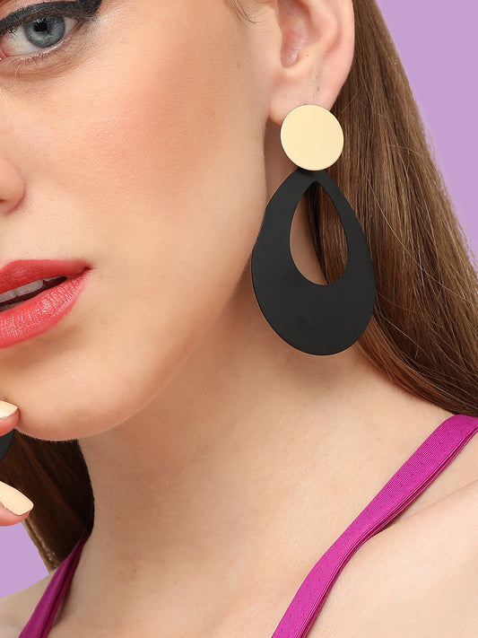 GOLD PLATED PARTY DESIGNER DROP EARRING FOR WOMEN