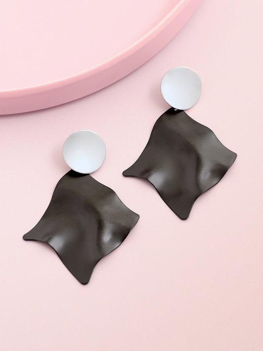 SILVER PLATED PARTY DESIGNER DROP EARRING FOR WOMEN