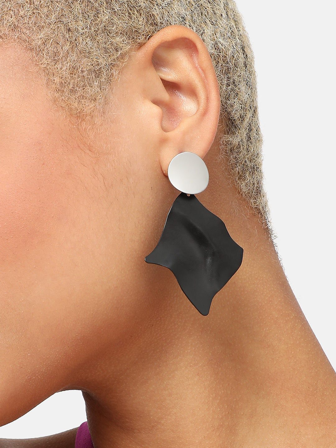 SILVER PLATED PARTY DESIGNER DROP EARRING FOR WOMEN