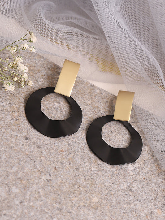 GOLD PLATED PARTY DESIGNER DROP EARRING FOR WOMEN